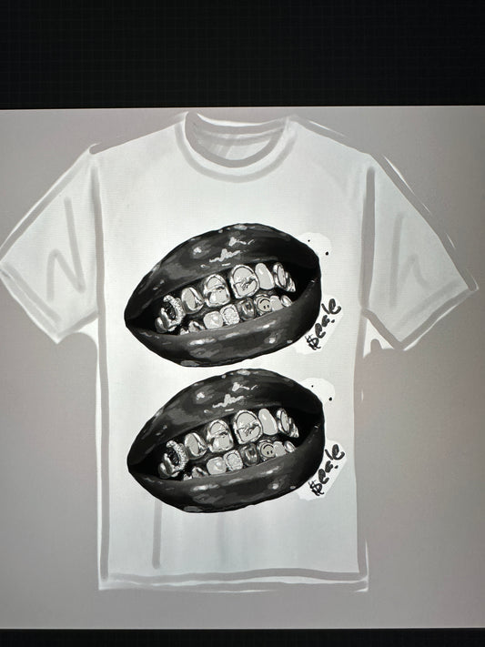 B&W “smile for me” series T-shirt PREORDER #1