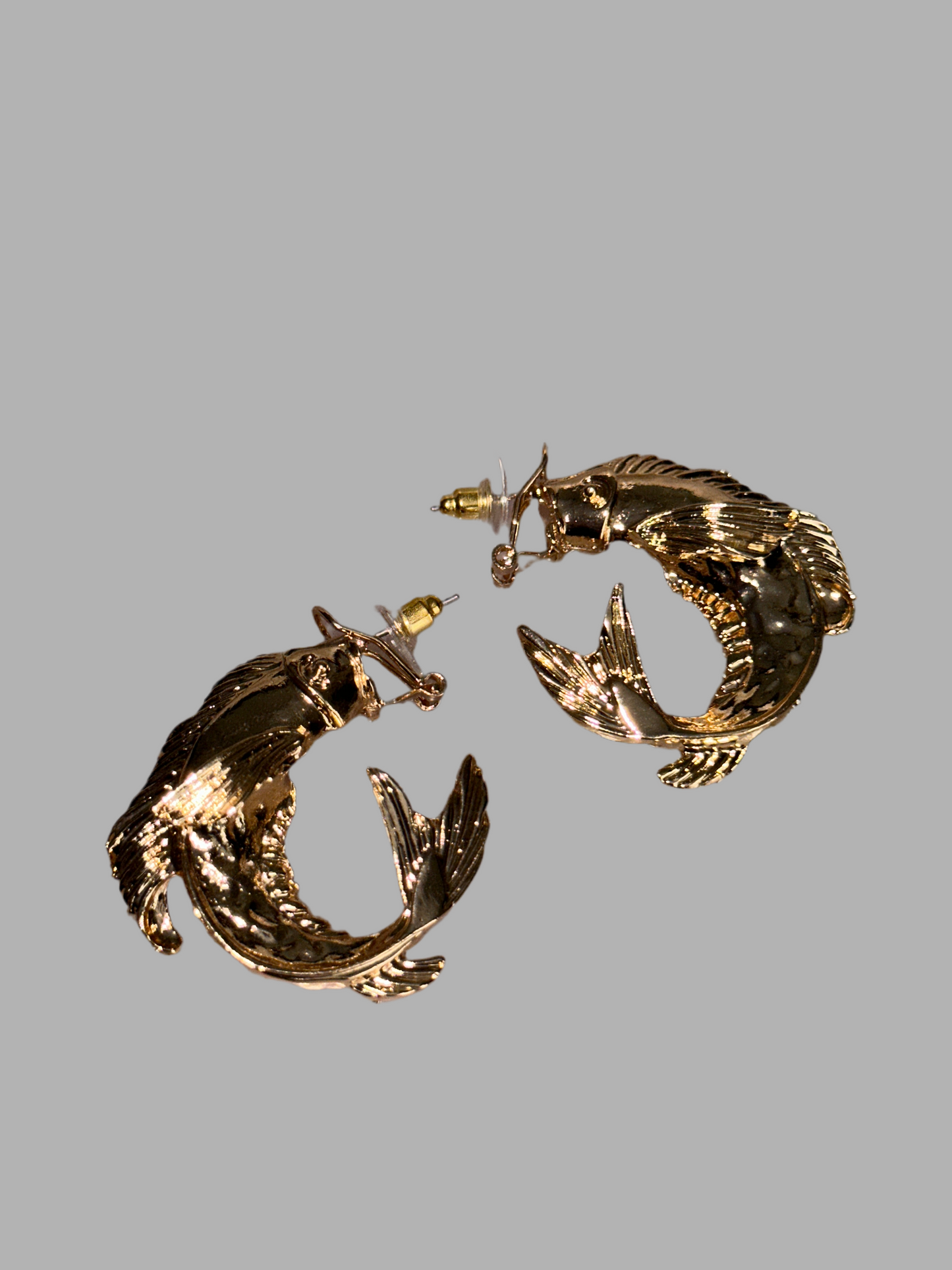 Pisces hoops (gold)