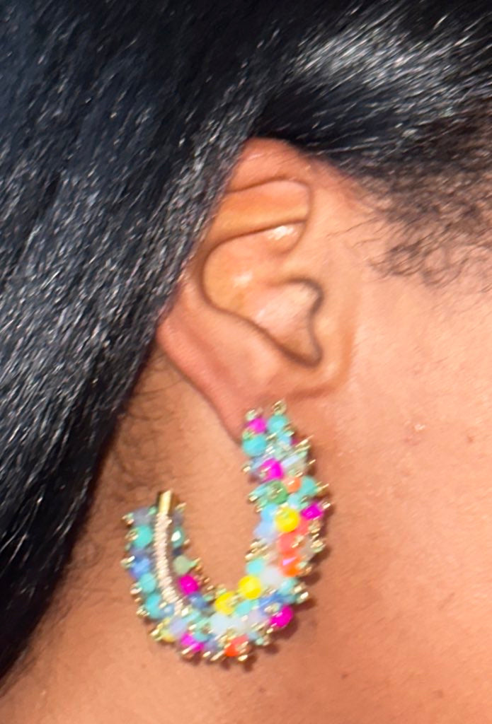 “Nerd Ropes” hoop earrings
